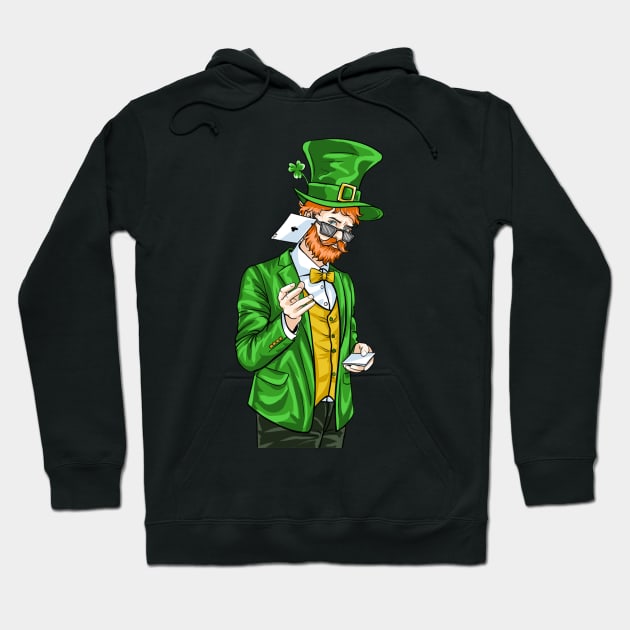 playing card st patrick's day Hoodie by dyazagita